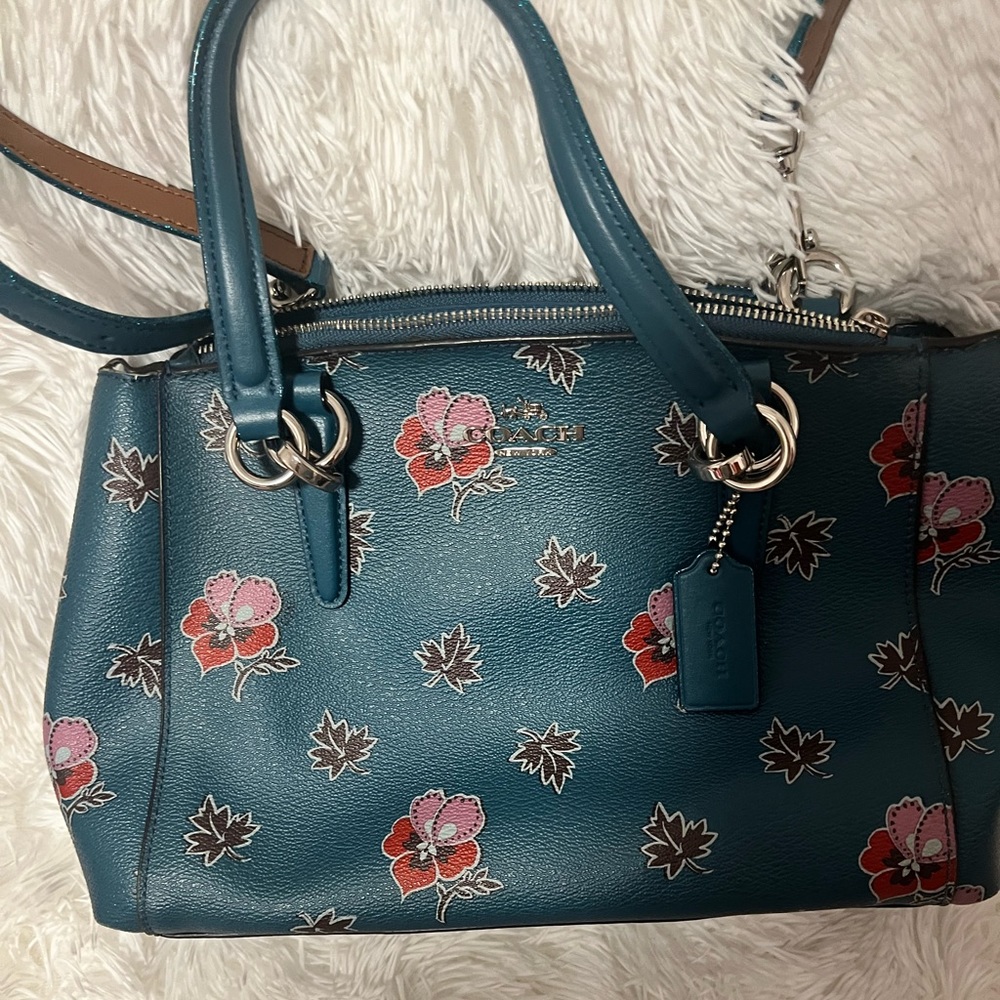 Coach Floral bag. Good condition!